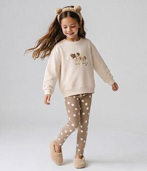 GIRLS Set: leggings & sweatshirt/Комплект детский: Леггинсы и свитшот /AW25TKG037