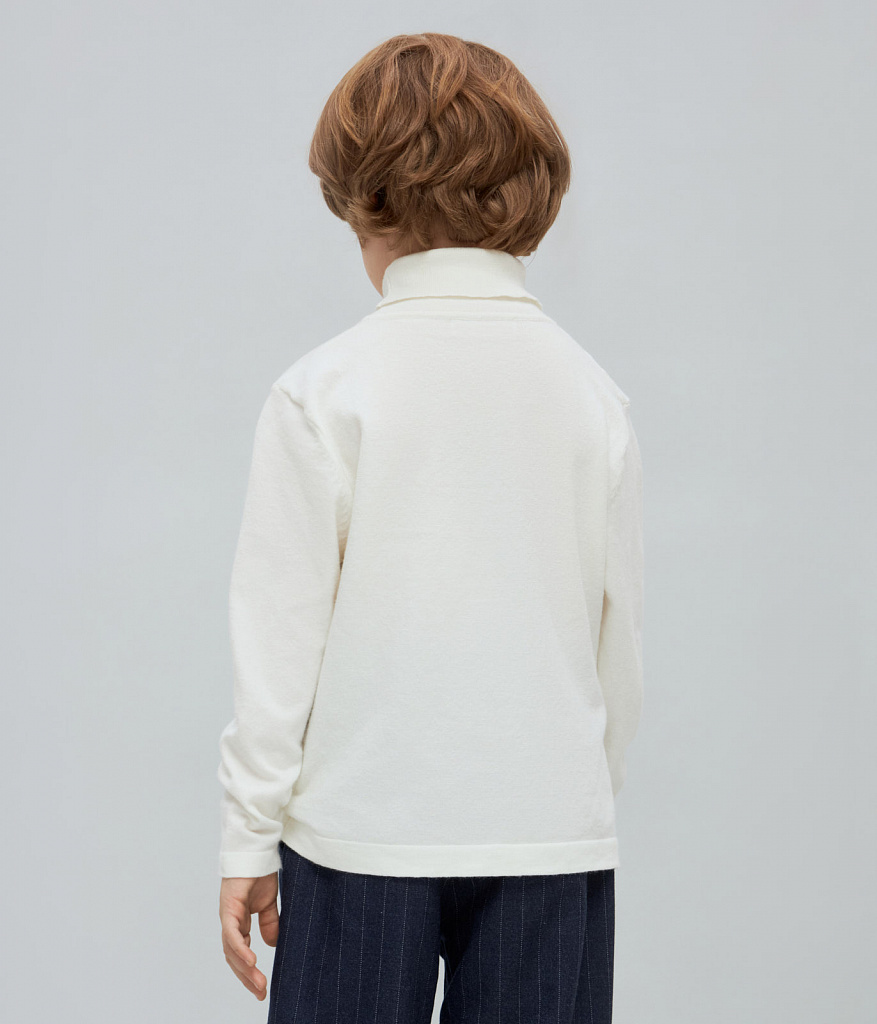 GIRLS roll neck knitted/Водолазка детская/AW24TKU046 белый