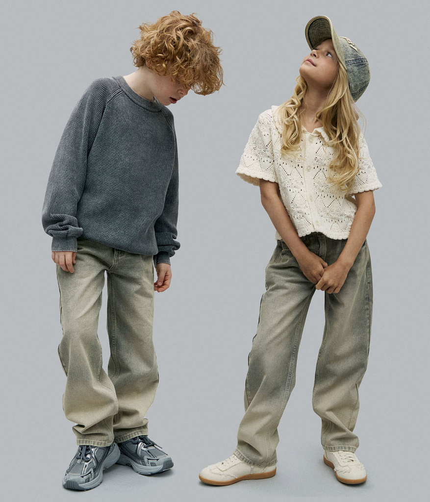 BOYS Jeans/Детские джинсы / SS25TKB014  серый
