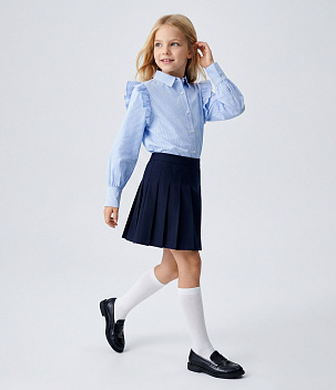 GIRLS School striped shirt/ Рубашка детская AW24TKG012