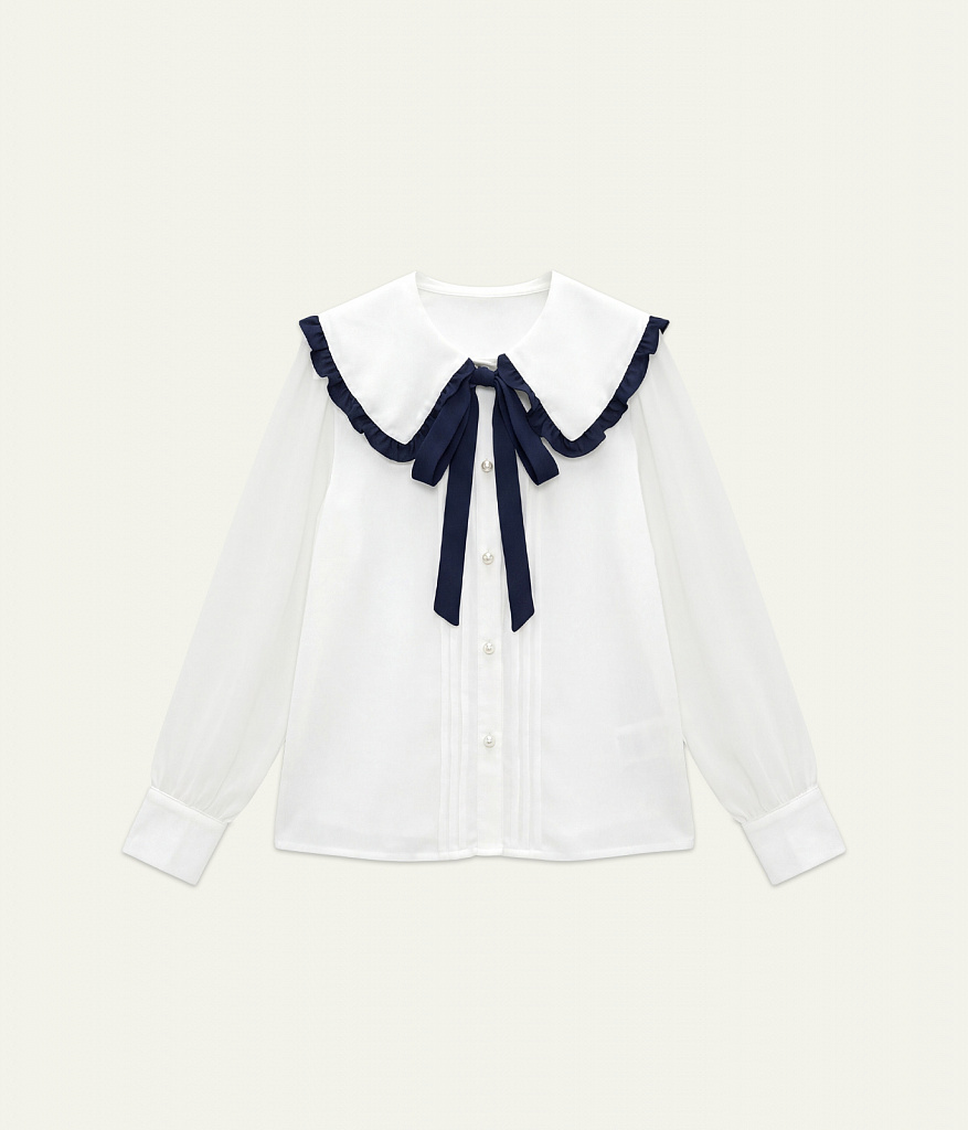 GIRLS Blouse/Блузка детская/AW26TKG020 белый