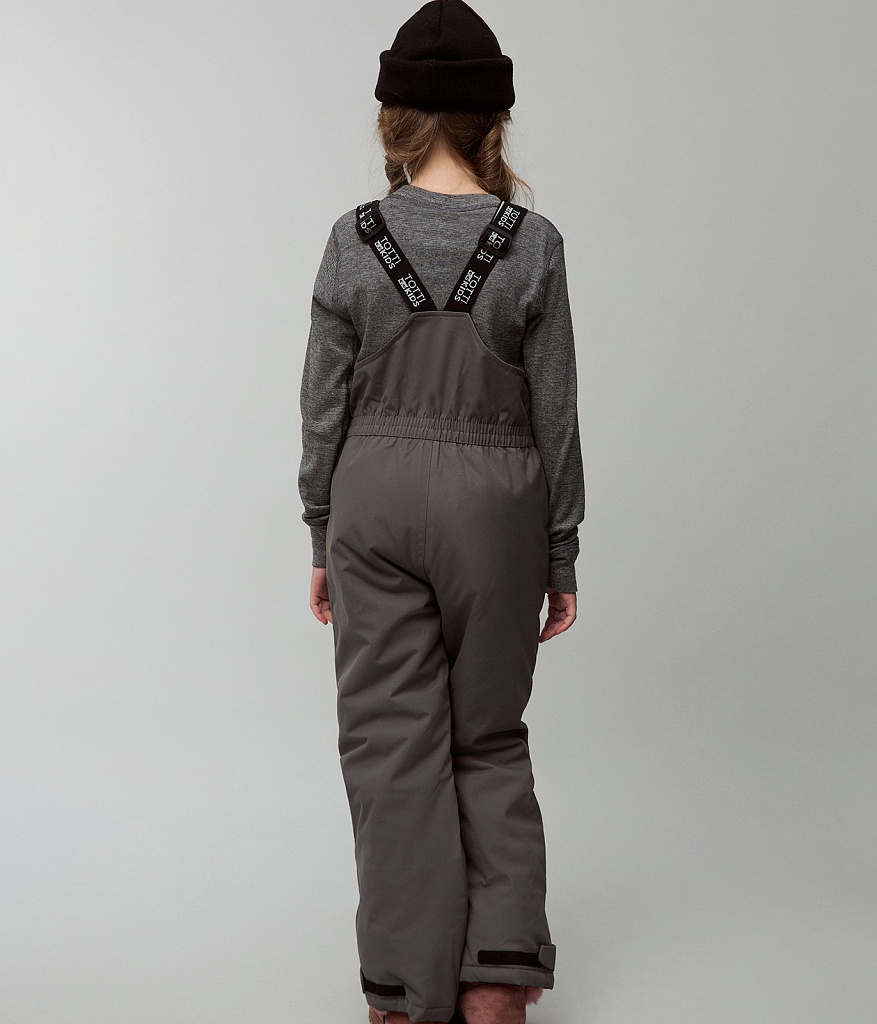 GIRLS Trousers/ Полукомбинезон детский/AW23TKG007 серый