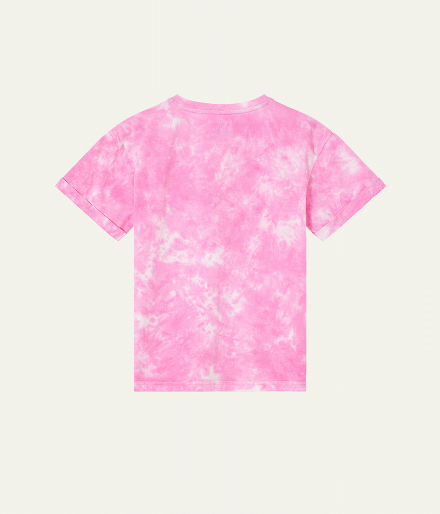 GIRLS Tie dye tee SS/ Футболка детская к/р/SS24TKG056 розовый