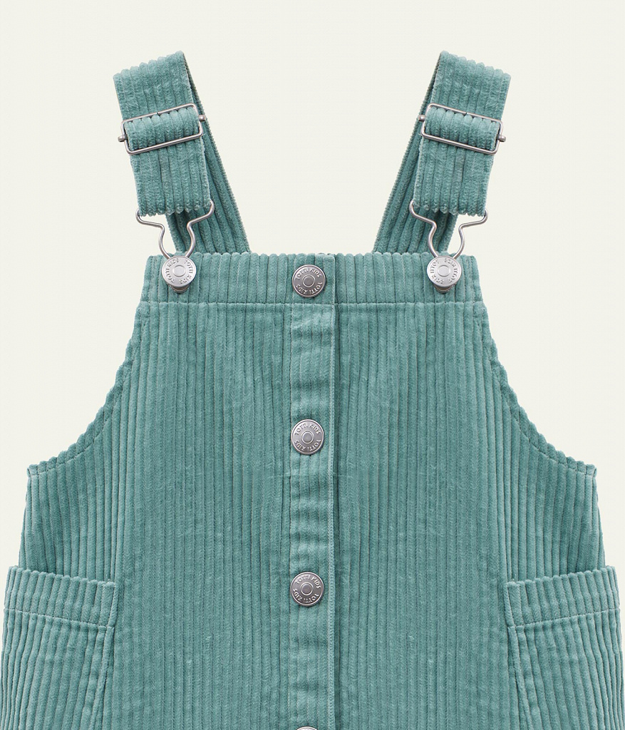GIRLS pinny dress/ Сарафан детский/AW23TKG034 изумруд